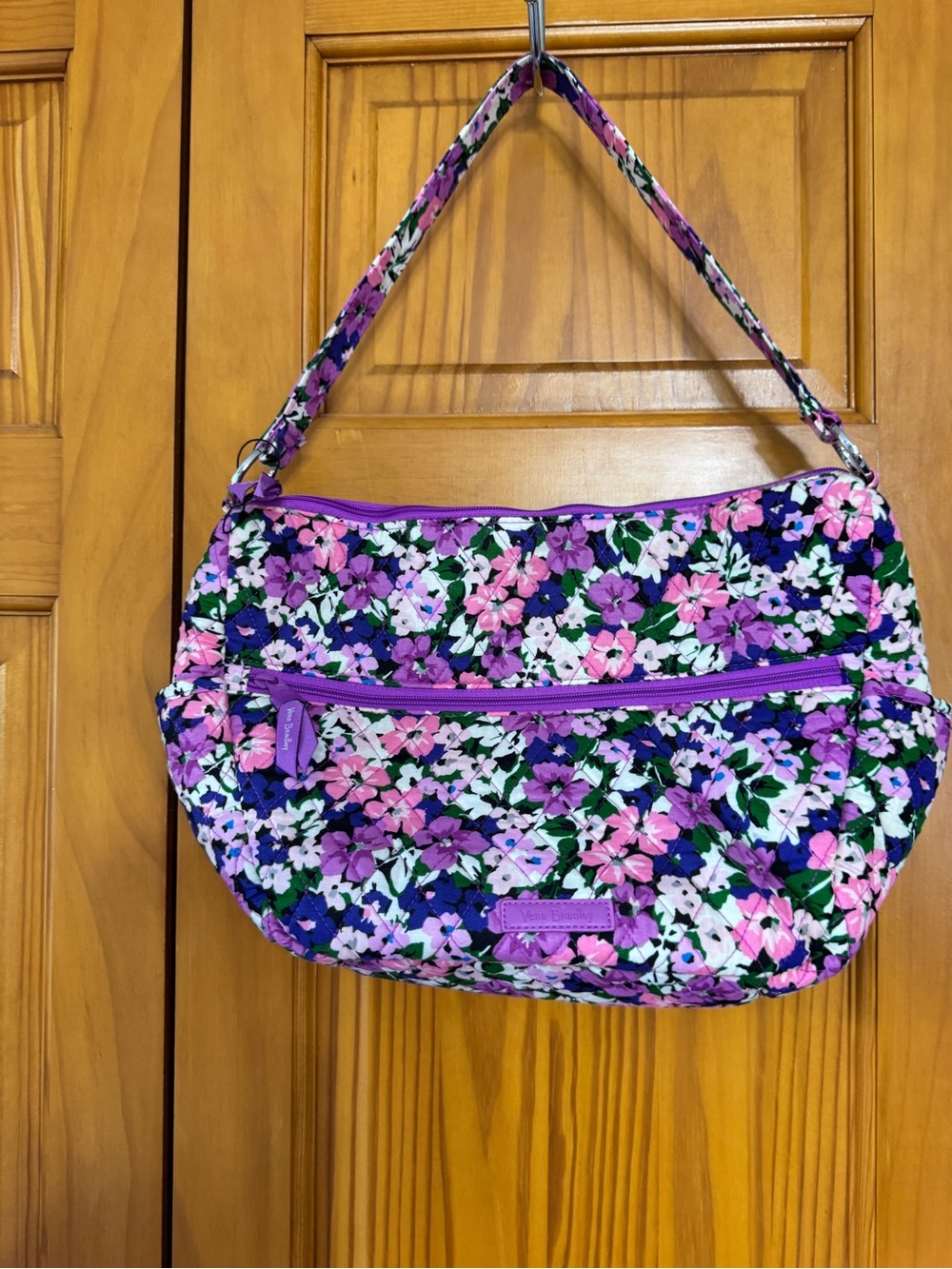 Vera Bradley crossbody purse flower Garden Pattern Shoulder Bag Nice Condition